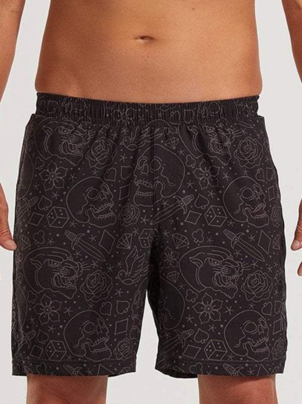 Zoot Mens LTD 7” Run Shorts – Ellie Salthouse Roar Edition – Size M Tattoo Skull